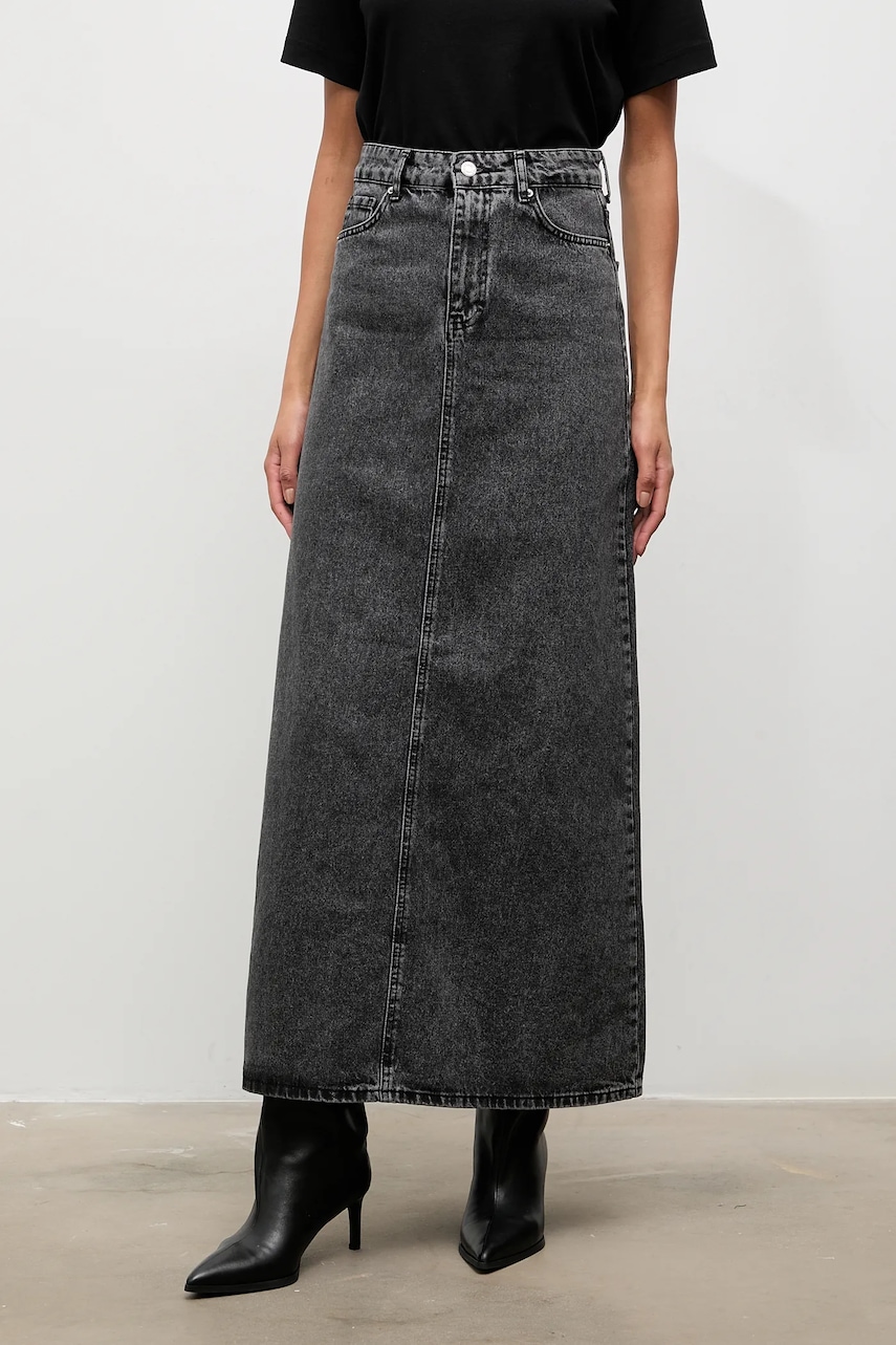 Τζιν φούστα Answear.LAB χρώμα: μαύρο