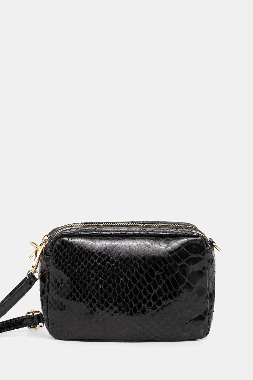 Δερμάτινη τσάντα Answear.LAB χρώμα: μαύρο