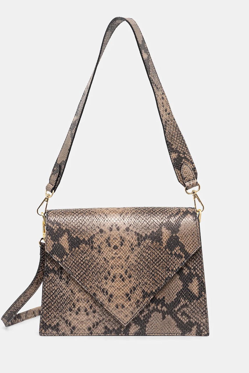 Δερμάτινη τσάντα Answear.LAB χρώμα: μπεζ