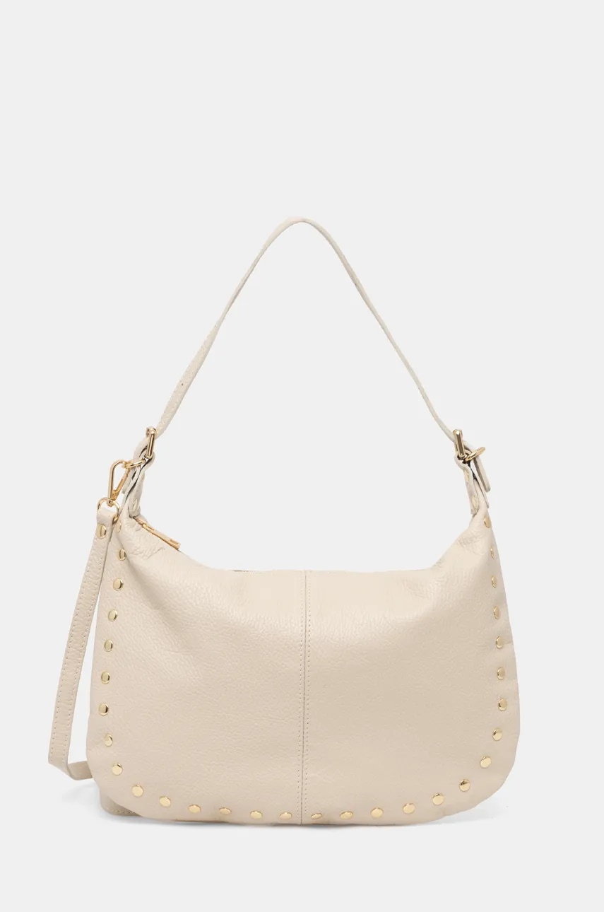 Δερμάτινη τσάντα Answear.LAB χρώμα: μπεζ