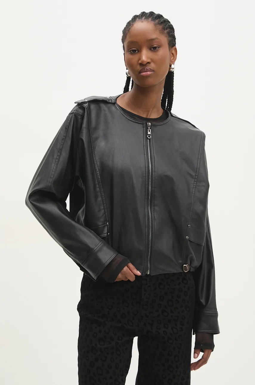 Μπουφάν Answear.LAB χρώμα: μαύρο