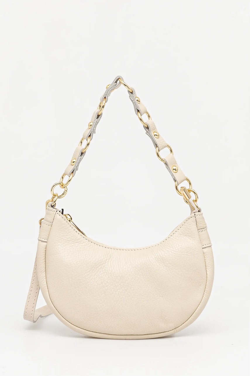 Δερμάτινη τσάντα Answear.LAB χρώμα: μπεζ