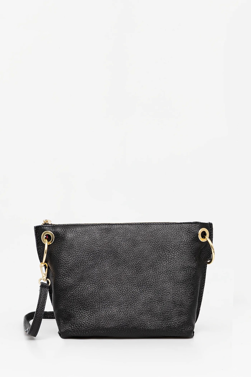 Δερμάτινη τσάντα Answear.LAB χρώμα: μαύρο