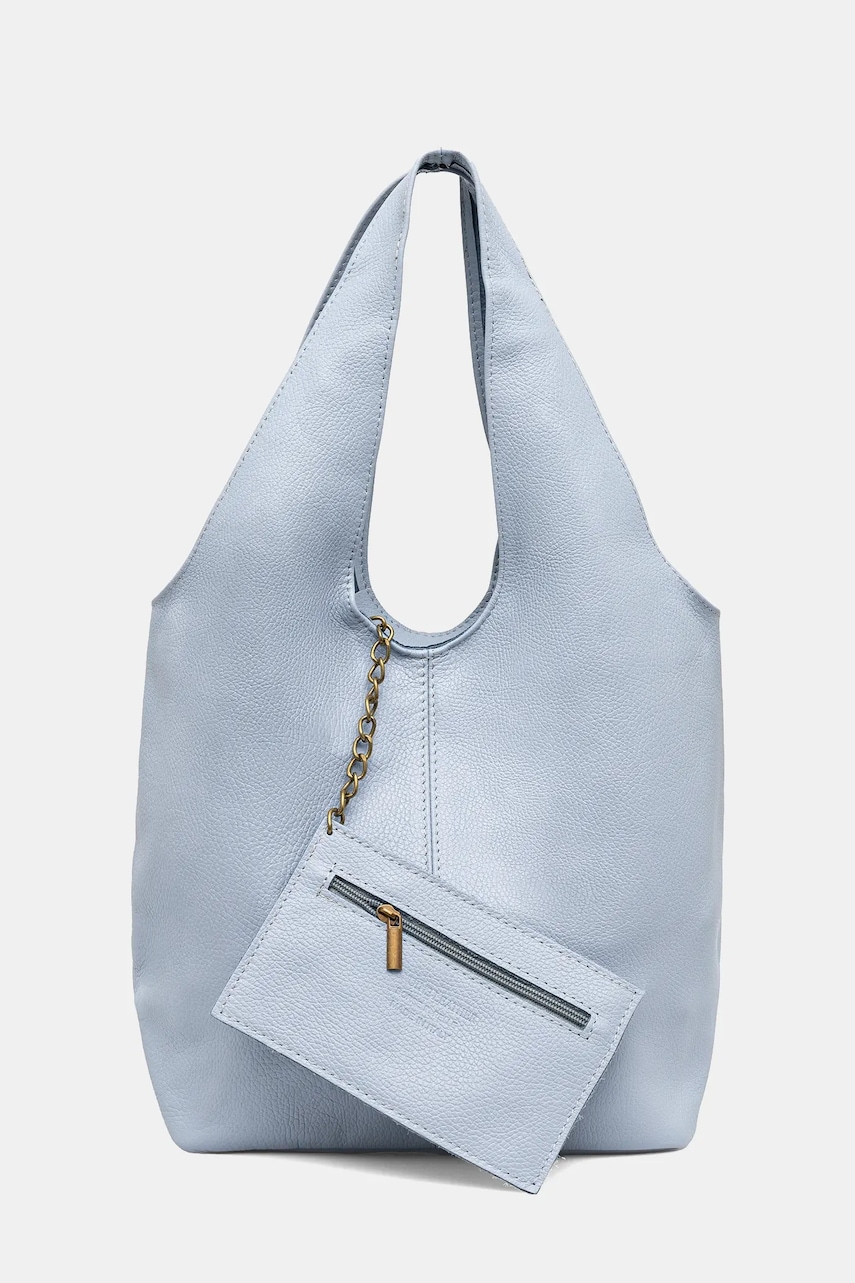 Δερμάτινη τσάντα Answear.LAB χρώμα: μπλε