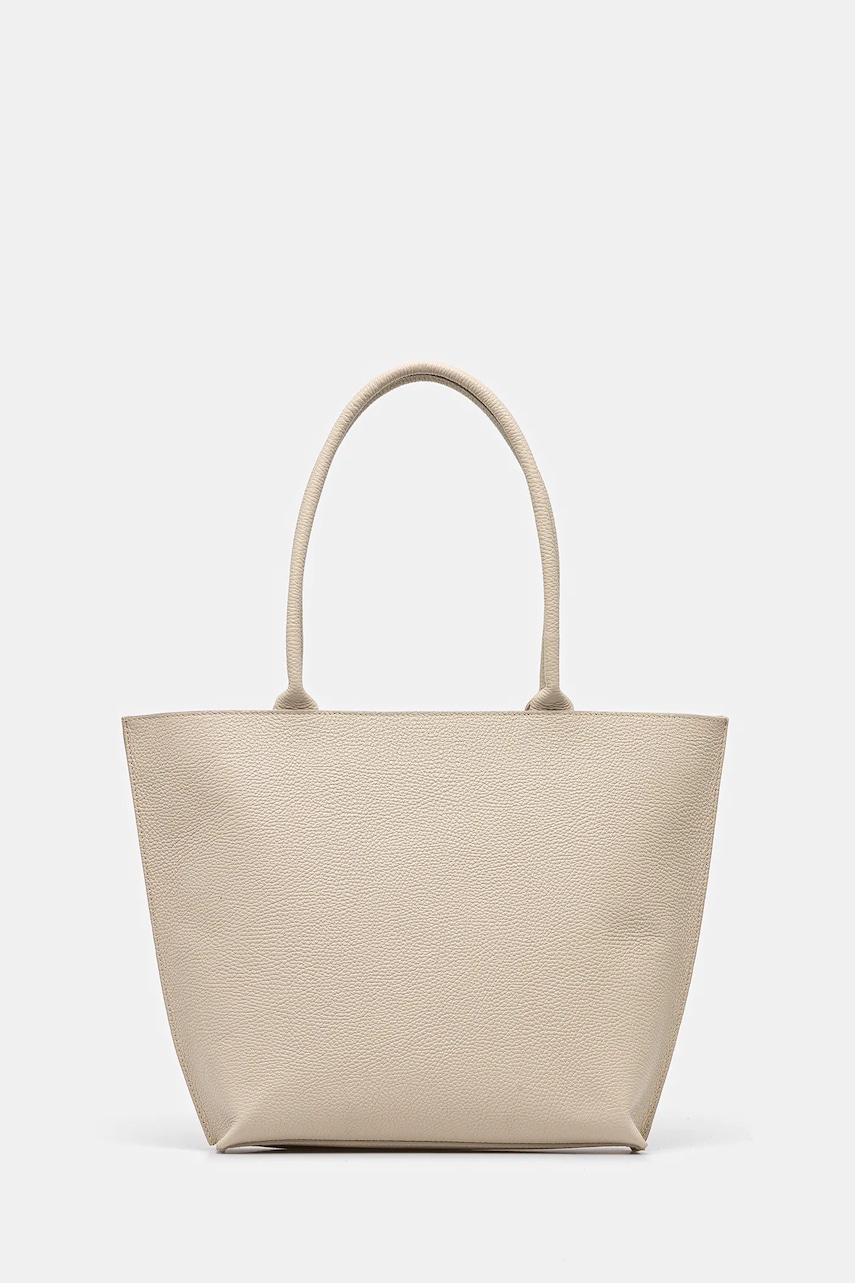 Δερμάτινη τσάντα Answear.LAB χρώμα: μπεζ