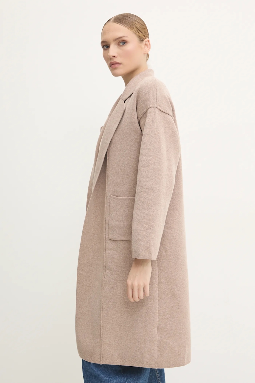 Πλεκτή ζακέτα Answear.LAB χρώμα: καφέ