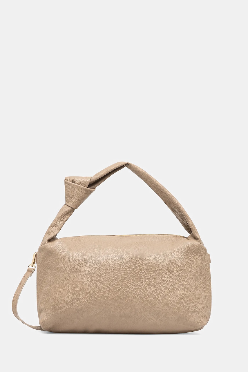 Δερμάτινη τσάντα Answear.LAB χρώμα: μπεζ