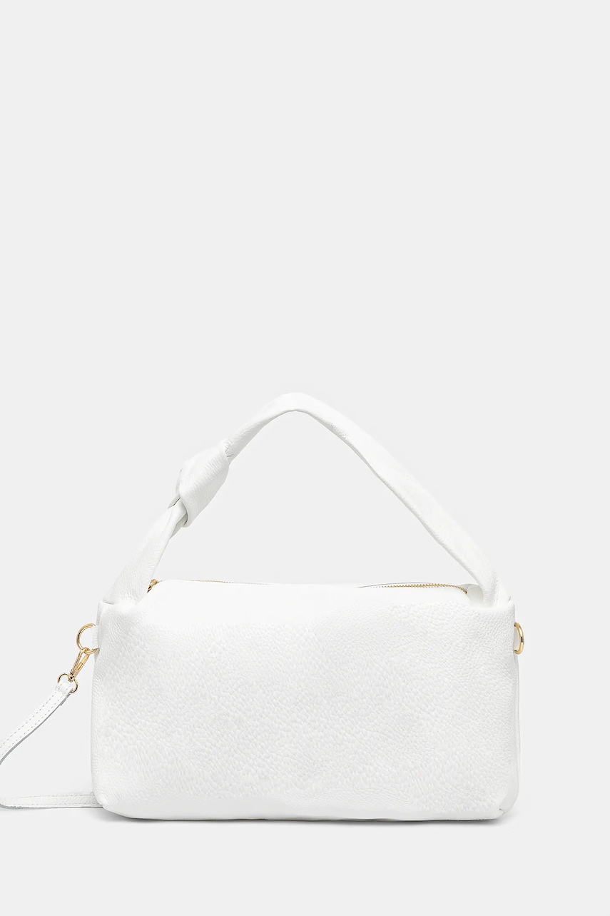 Δερμάτινη τσάντα Answear.LAB χρώμα: άσπρο