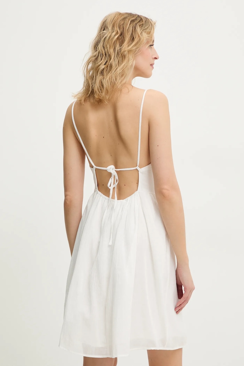 Βαμβακερό φόρεμα Answear.LAB χρώμα: άσπρο