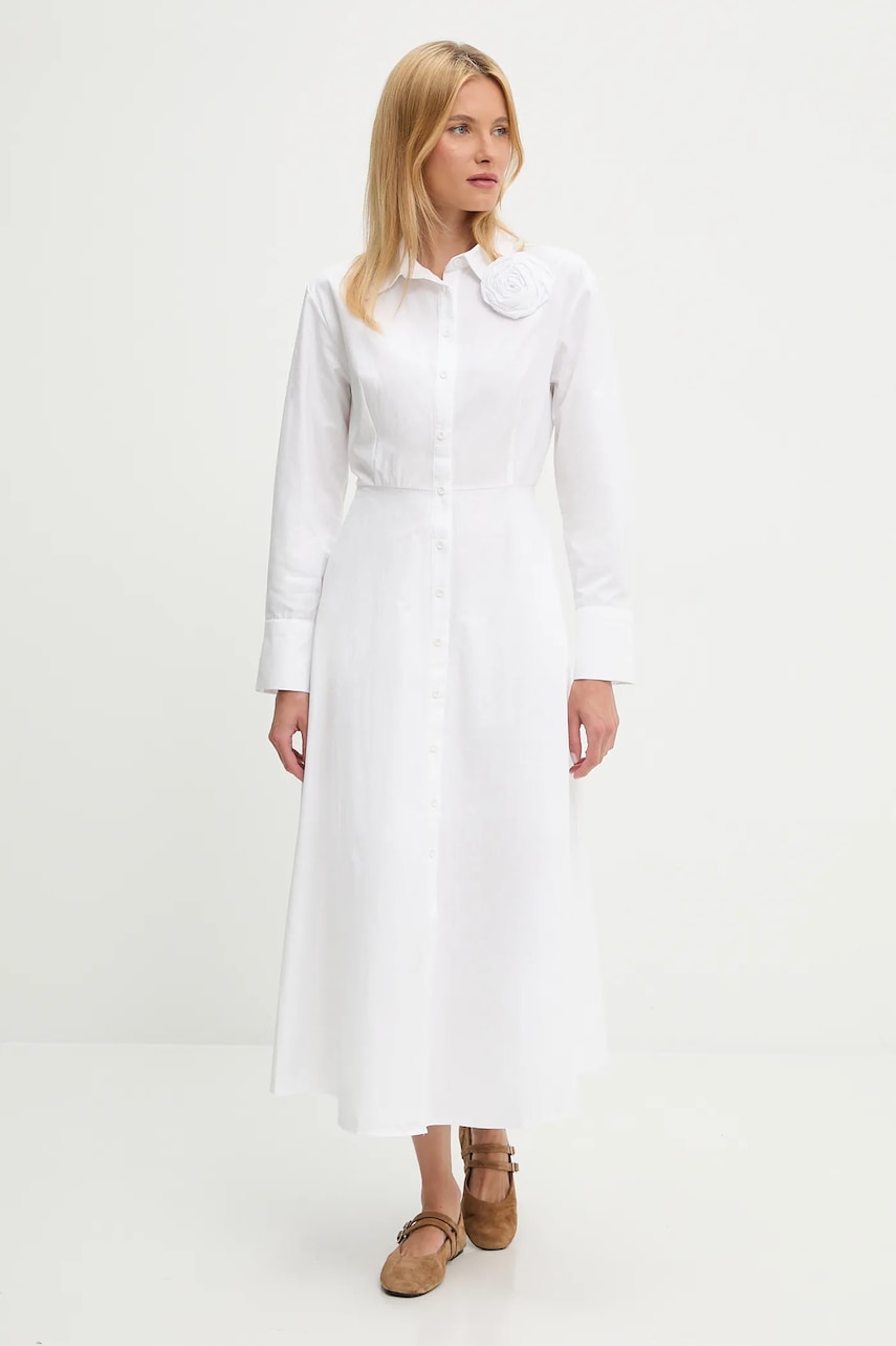 Βαμβακερό φόρεμα Answear.LAB χρώμα: κόκκινο