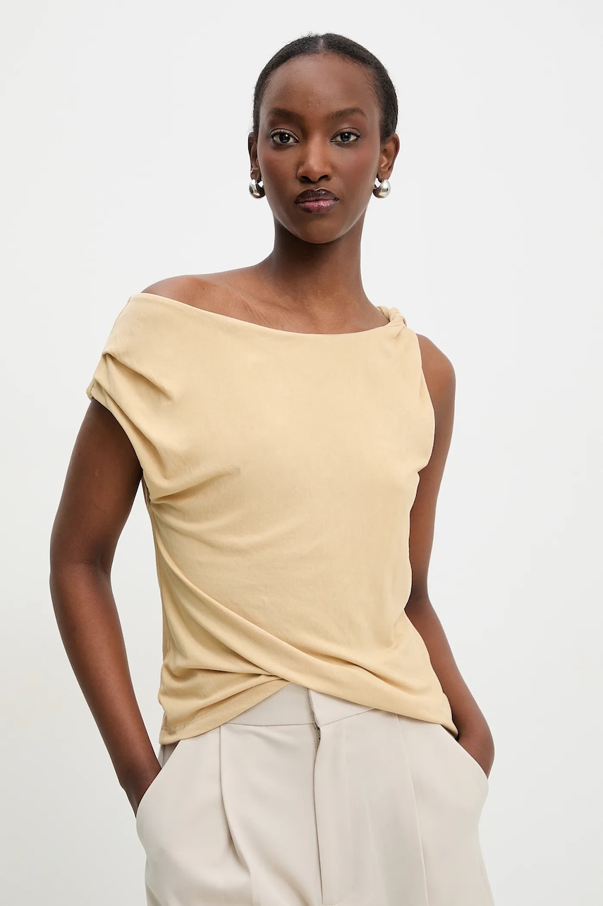 Μπλουζάκι Answear.LAB χρώμα: κίτρινο
