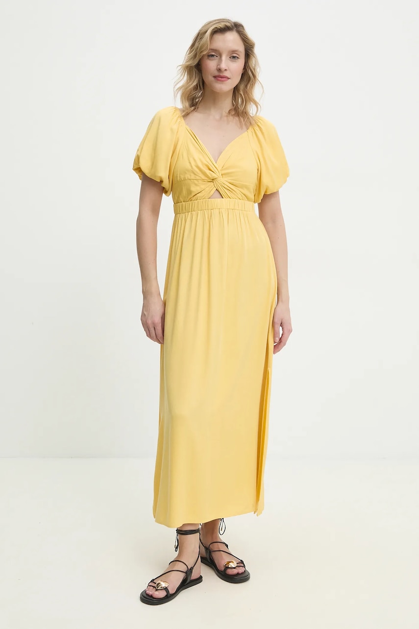 Φόρεμα Answear.LAB χρώμα: κίτρινο