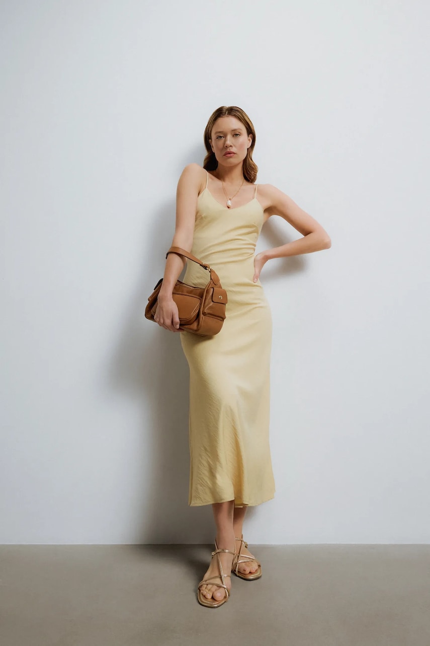 Φόρεμα Answear.LAB χρώμα: κίτρινο