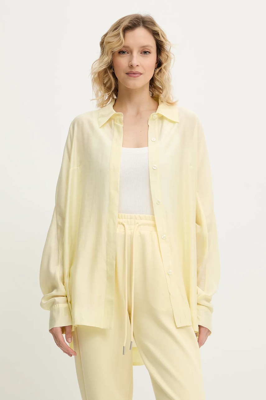 Πουκάμισο Answear.LAB χρώμα: κίτρινο