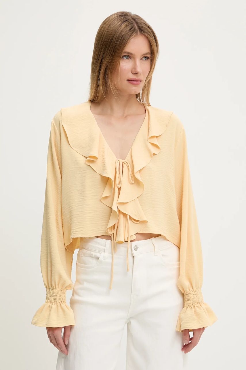 Μπλουζάκι Answear.LAB χρώμα: κίτρινο