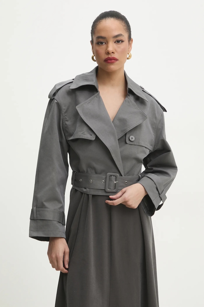 Καμπαρντίνα Answear.LAB χρώμα: γκρι