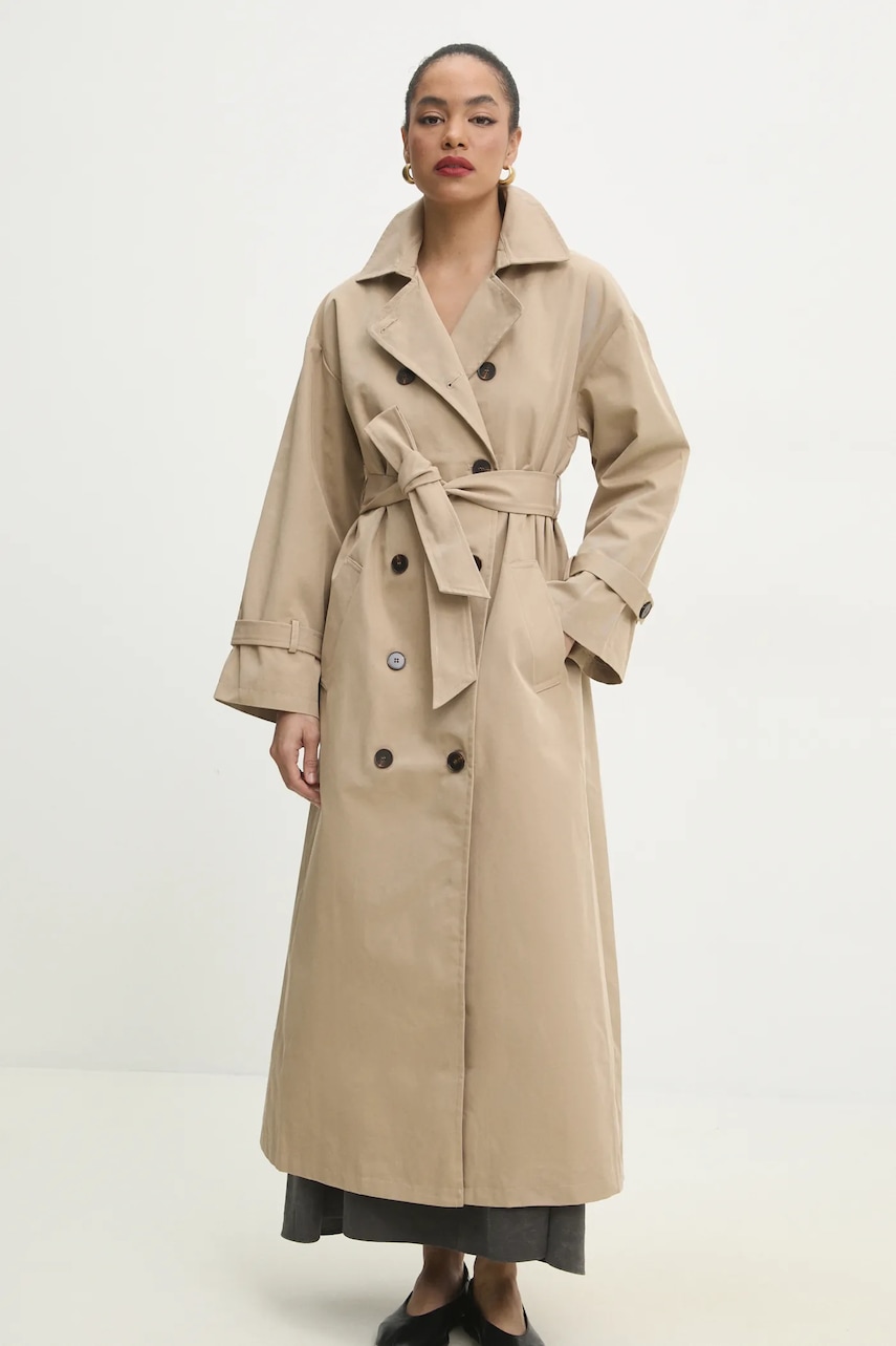 Καμπαρντίνα Answear.LAB χρώμα: μπεζ