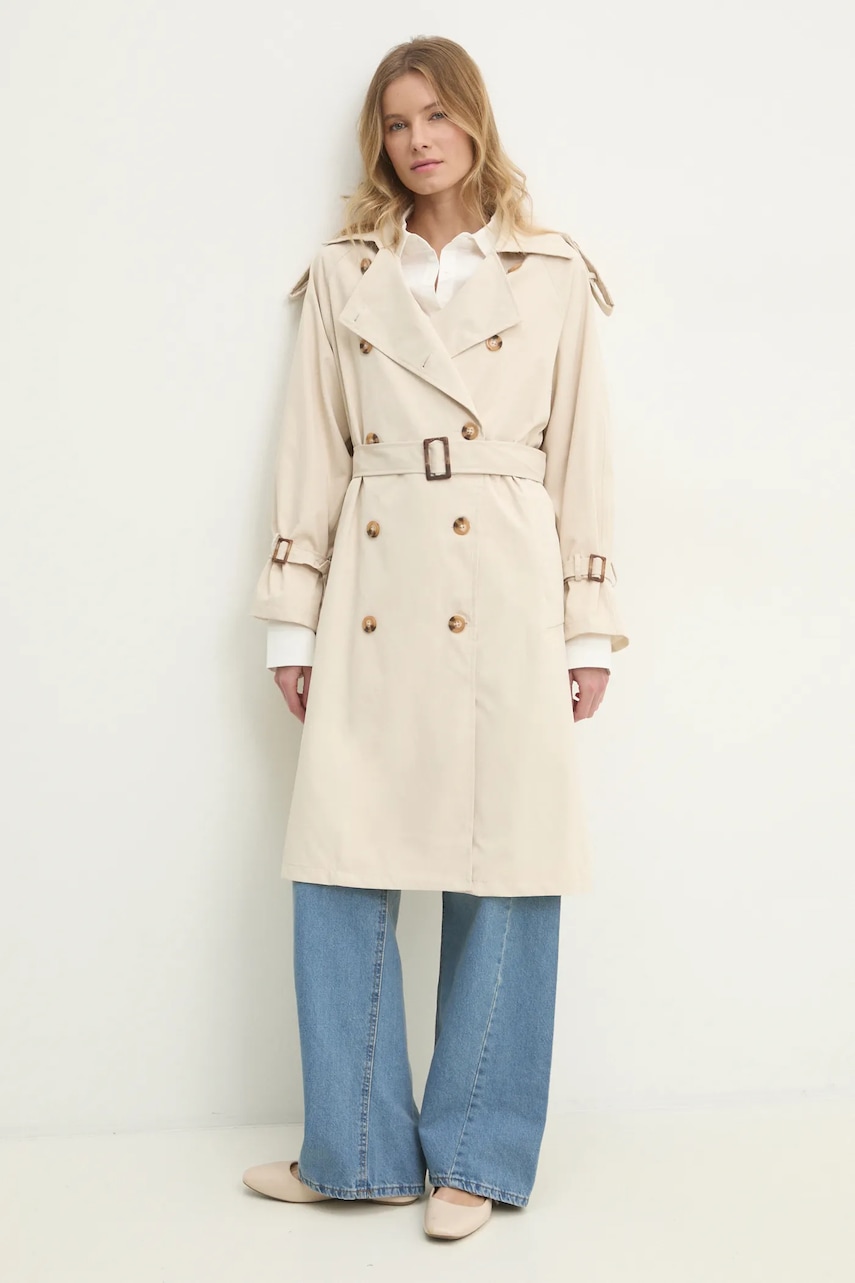 Καμπαρντίνα Answear.LAB χρώμα: μπεζ