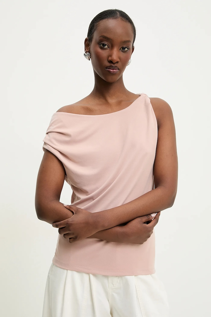 Μπλουζάκι Answear.LAB χρώμα: ροζ