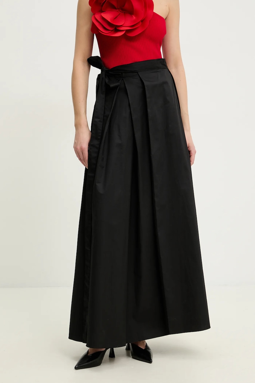 Βαμβακερή φούστα Answear.LAB χρώμα: μαύρο