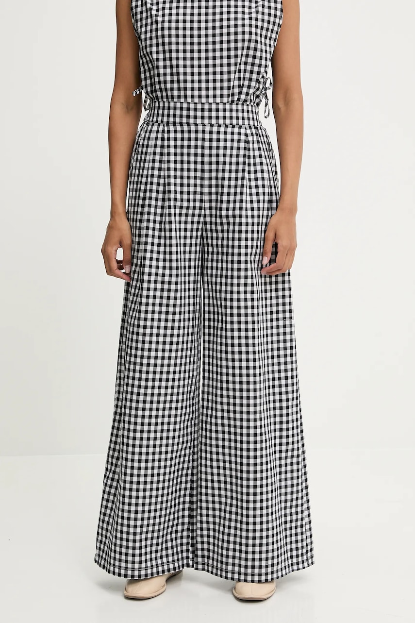 Βαμβακερό παντελόνι Answear.LAB χρώμα: μαύρο