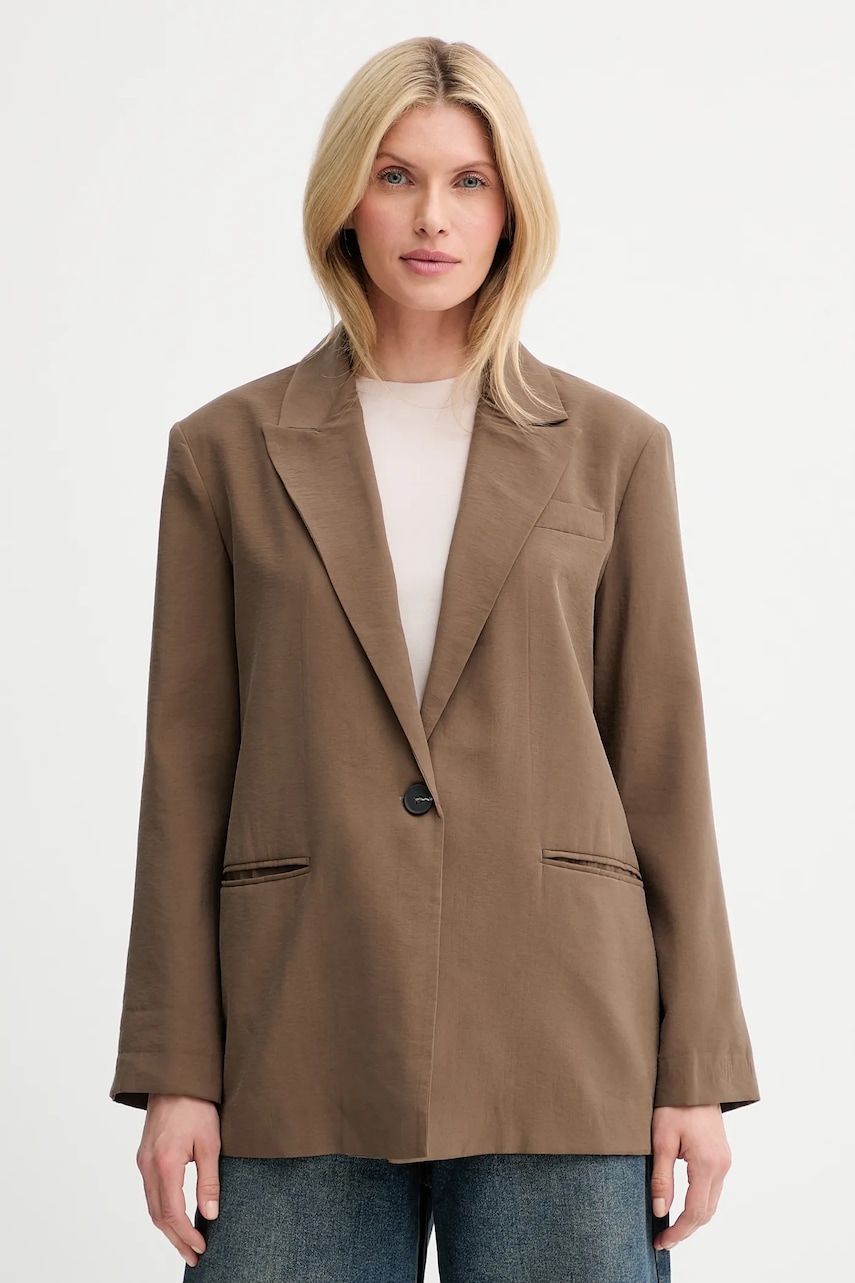Σακάκι Answear.LAB χρώμα: καφέ