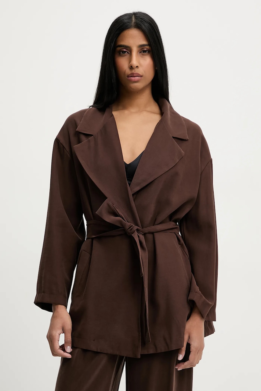 Σακάκι Answear.LAB χρώμα: καφέ