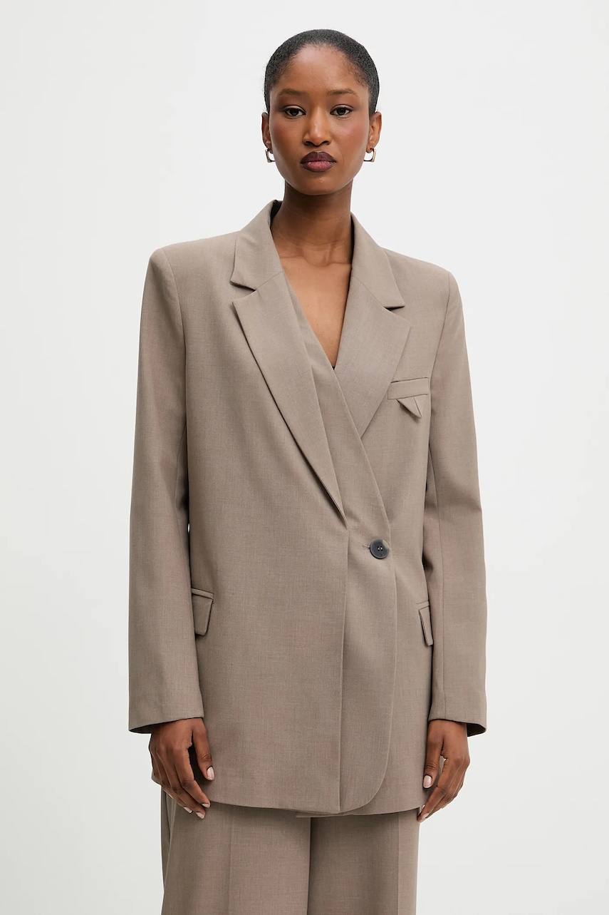 Σακάκι Answear.LAB χρώμα: καφέ