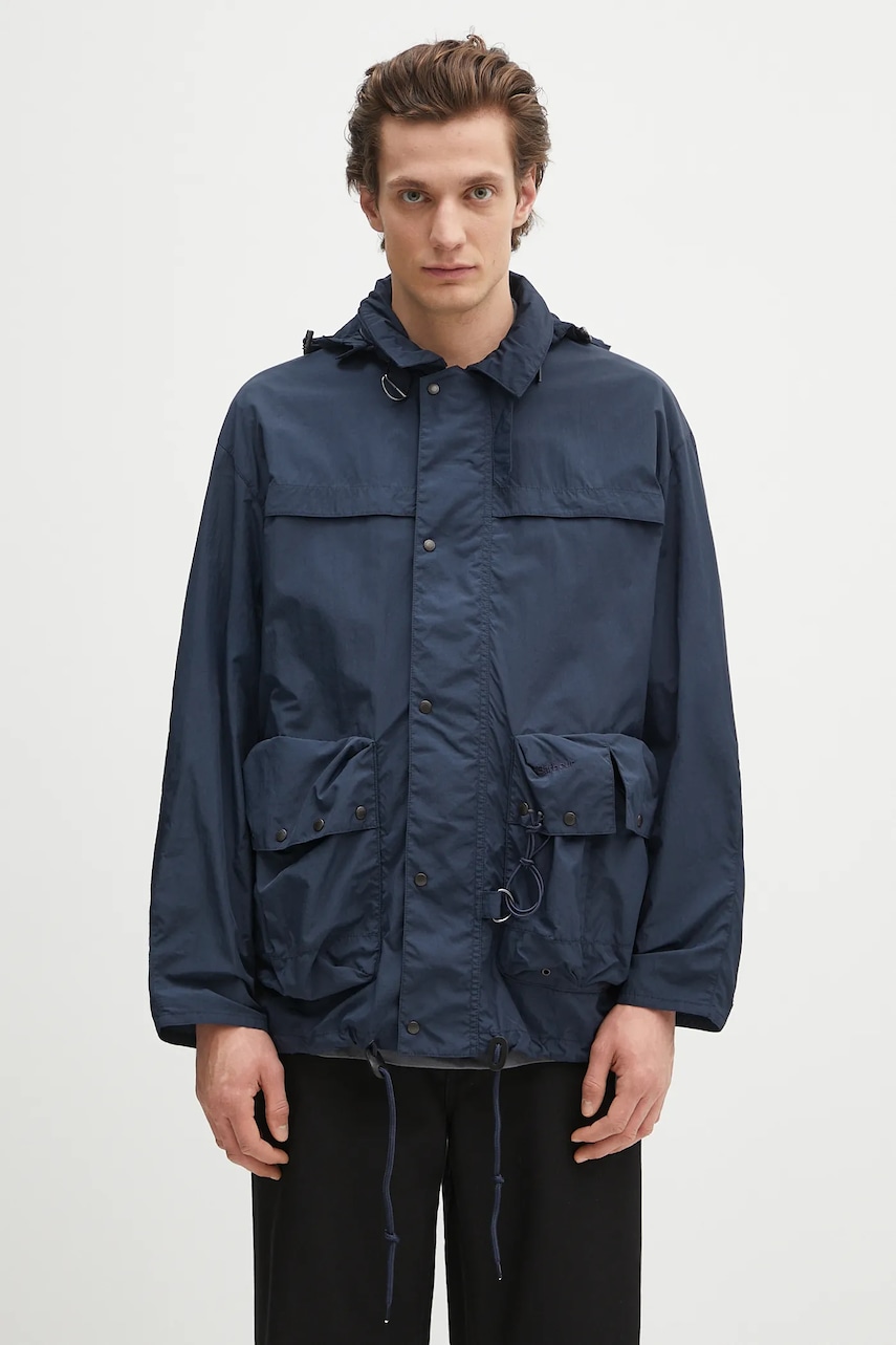 Μπουφάν Barbour Barbour Modified Durham Showerproof Jacket χρώμα: ναυτικό μπλε, MSP0133