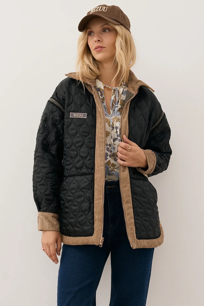 Μπουφάν Bizuu BAIONA χρώμα: καφέ, BAIONA BRĄZOWY