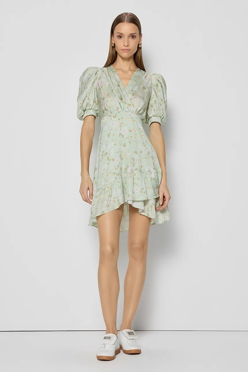Φόρεμα Bizuu FORMOSA PICO χρώμα: πράσινο, FORMOSA_PICO_ZIELONY_SS25