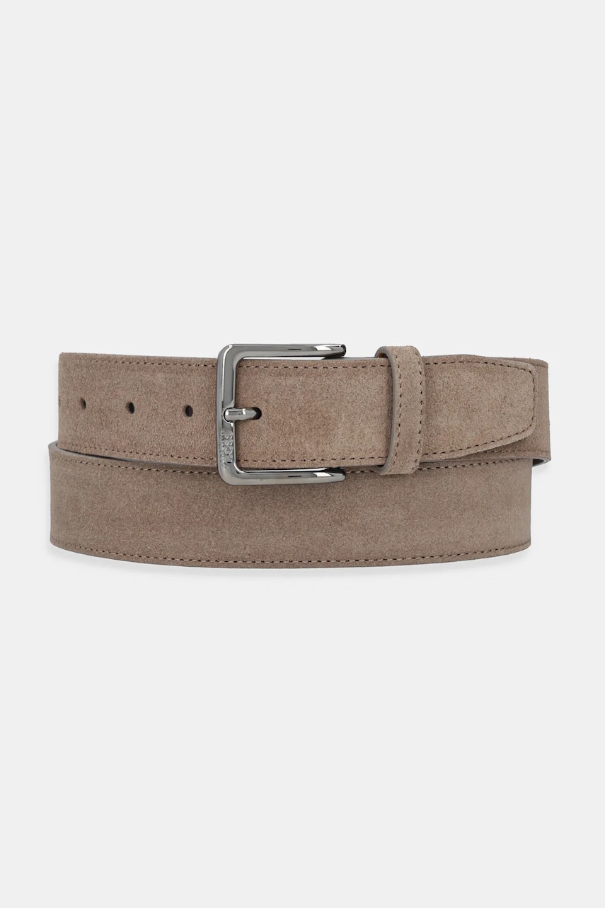 Δερμάτινη ζώνη BOSS χρώμα: καφέ, 50537177