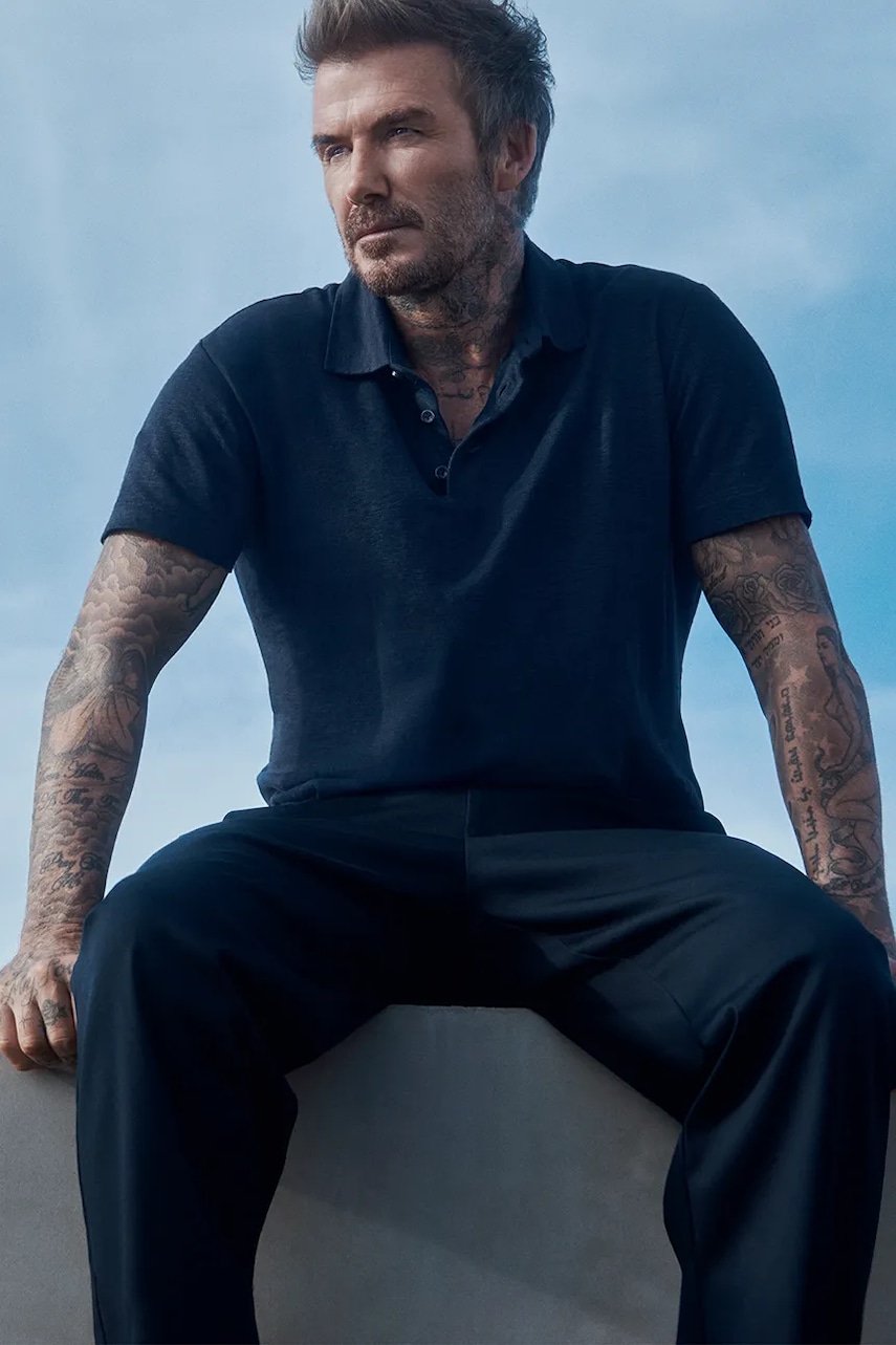 Παντελόνι BOSS BECKHAM X BOSS χρώμα: ναυτικό μπλε, 50549203