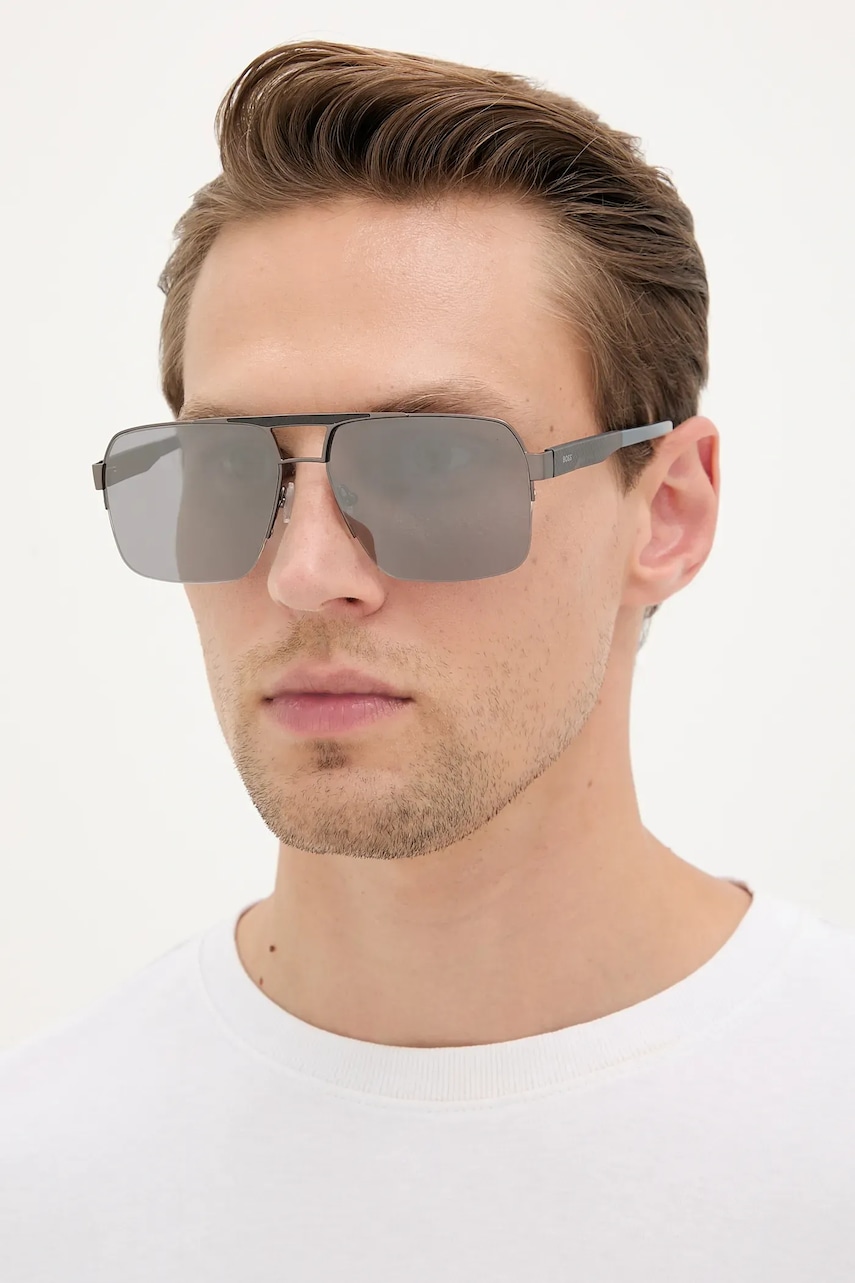 Γυαλιά ηλίου BOSS ανδρικά, χρώμα: μαύρο, BOSS 1767/S