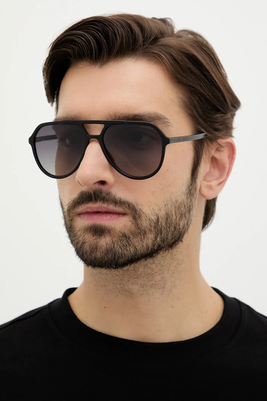 Γυαλιά ηλίου BOSS ανδρικά, χρώμα: μαύρο, BOSS 1831/S