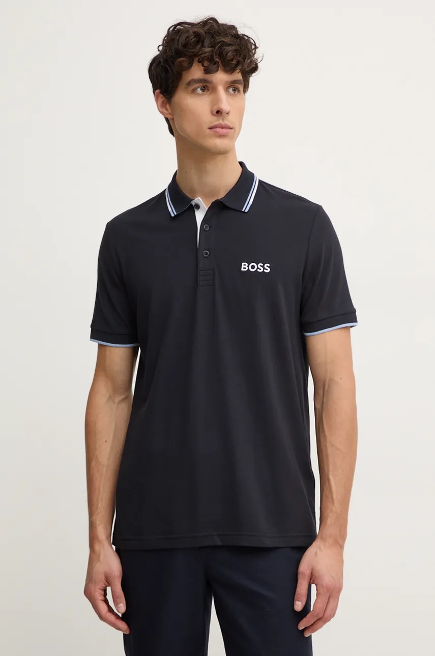 Πόλο Boss Green χρώμα: ναυτικό μπλε, 50469102