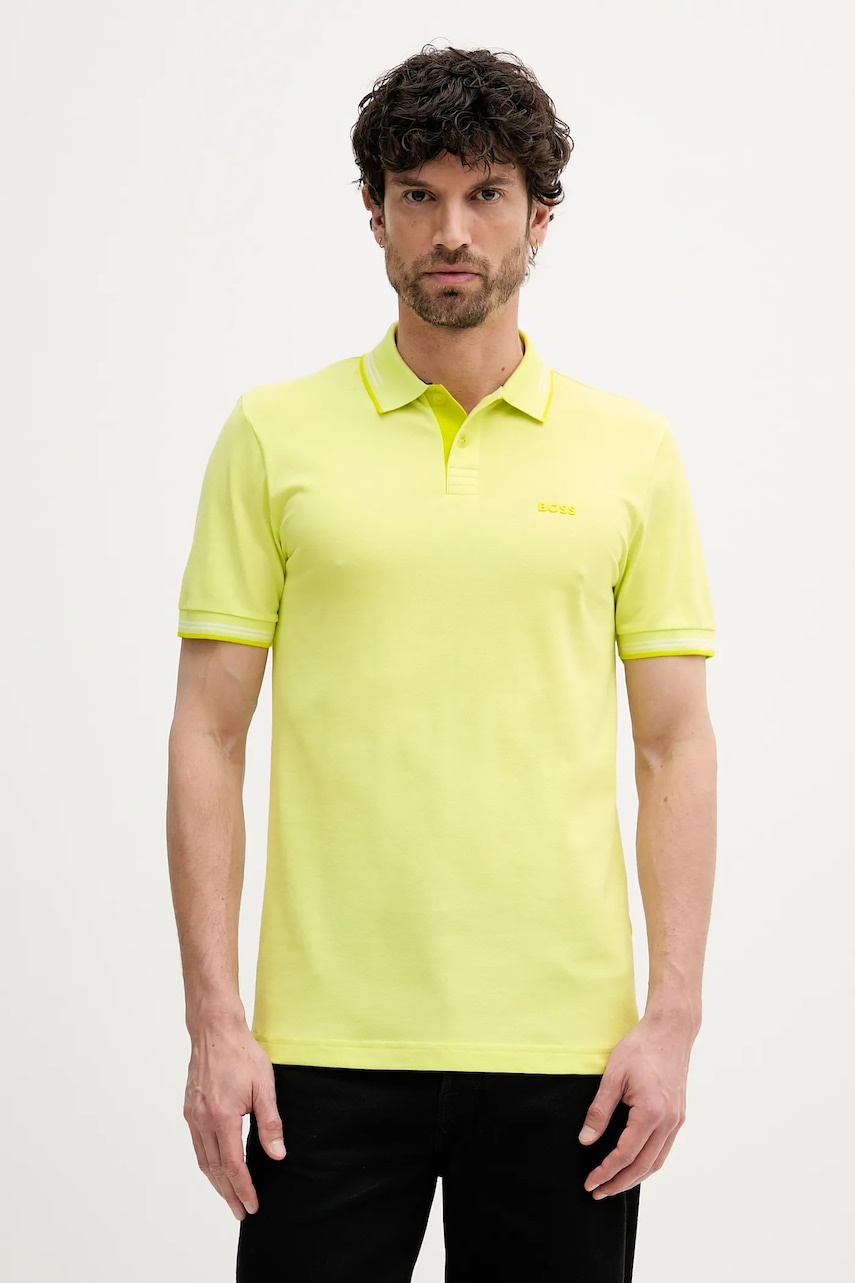 Πόλο BOSS Green χρώμα: ναυτικό μπλε, 50506193
