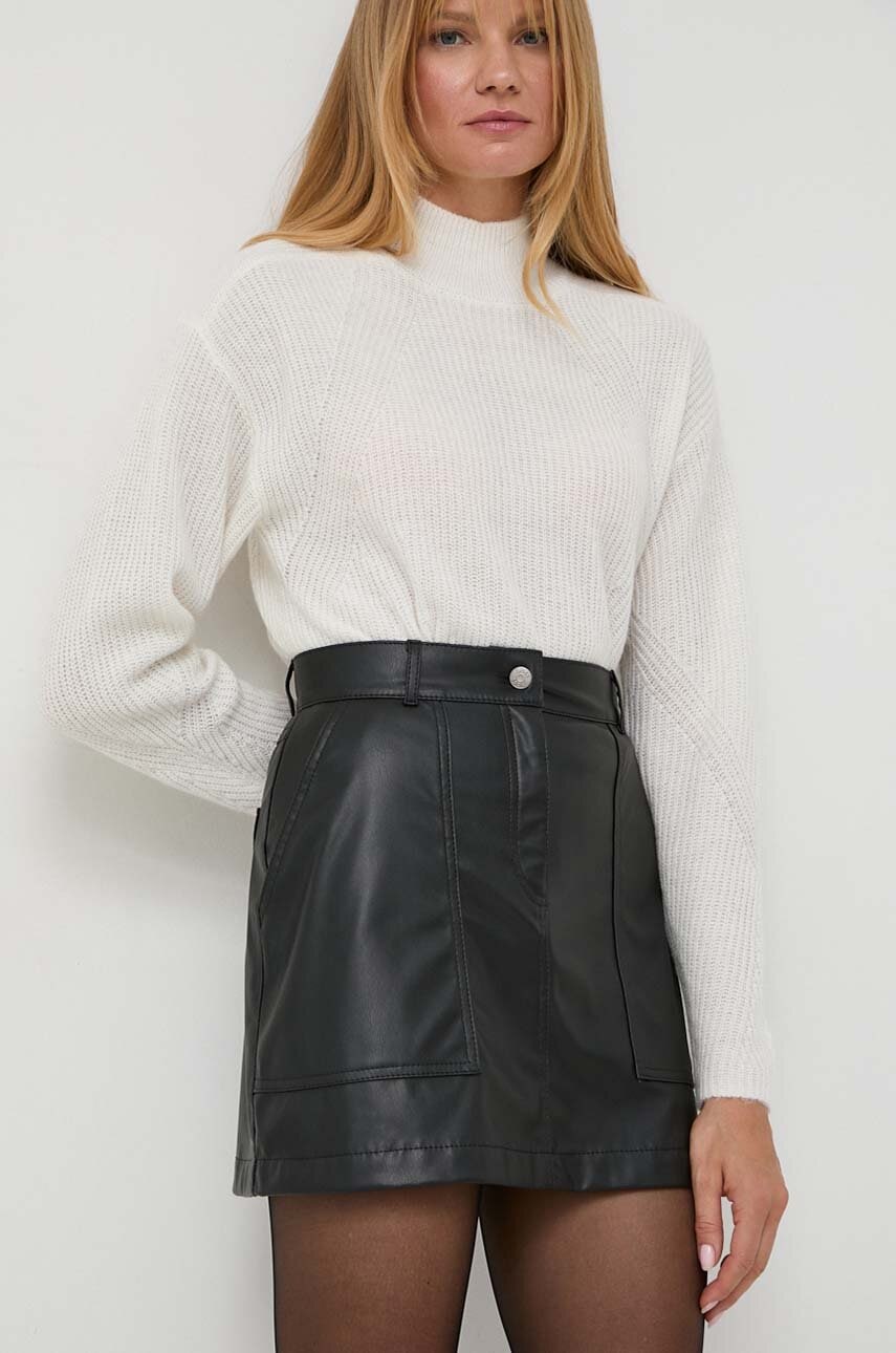 Φούστα Boss Orange BOSS ORANGE χρώμα: μαύρο