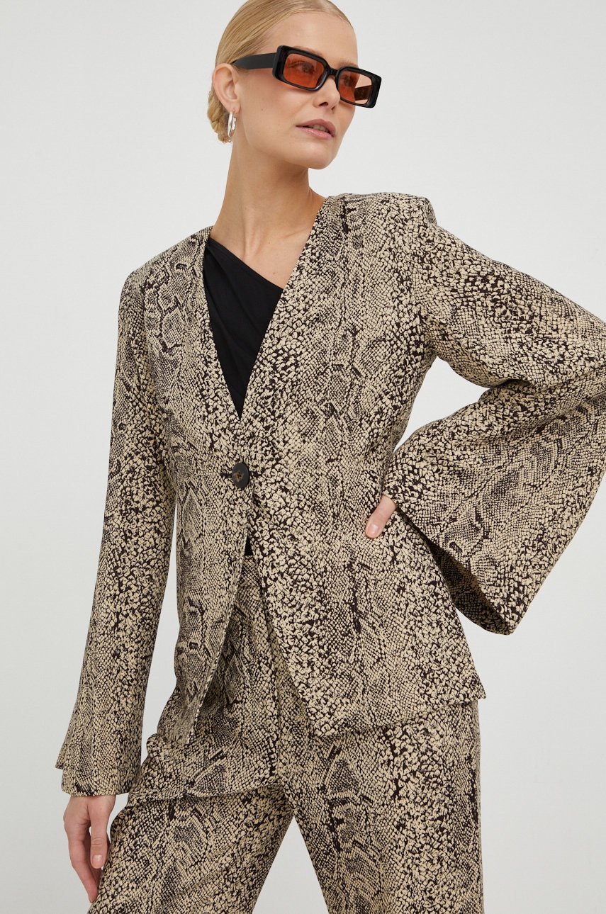 Σακάκι By Malene Birger χρώμα: καφέ