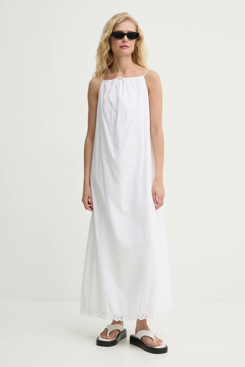 Βαμβακερό φόρεμα By Malene Birger ELIZABETH χρώμα: άσπρο, 103266