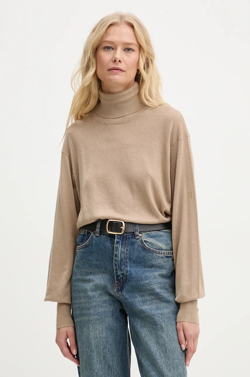 Πουλόβερ με προσθήκη μαλλιού By Malene Birger MOHSEN γυναικείο, χρώμα: μπεζ, Q72551001