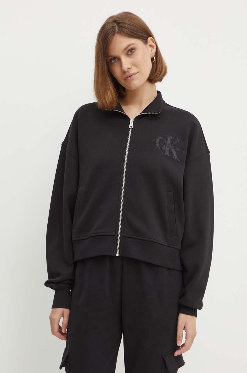 Μπλούζα Calvin Klein Jeans χρώμα: μαύρο, J20J223922