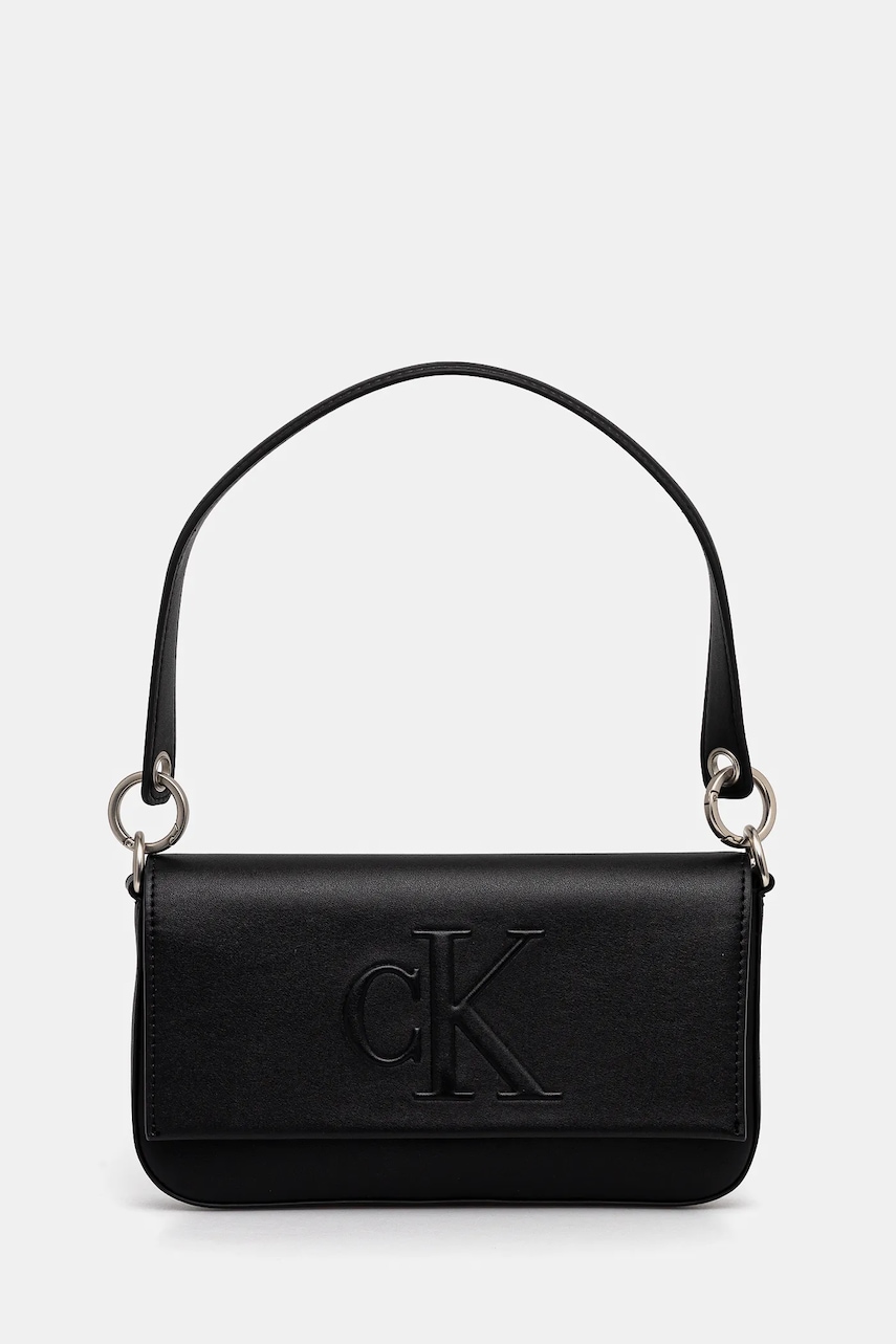 Τσάντα Calvin Klein Jeans χρώμα: μαύρο, LV04K3148G