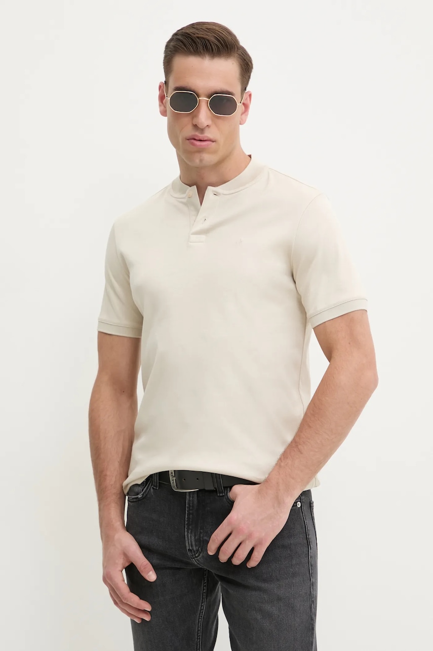 Βαμβακερό μπλουζάκι πόλο Calvin Klein χρώμα: άσπρο, K10K111201