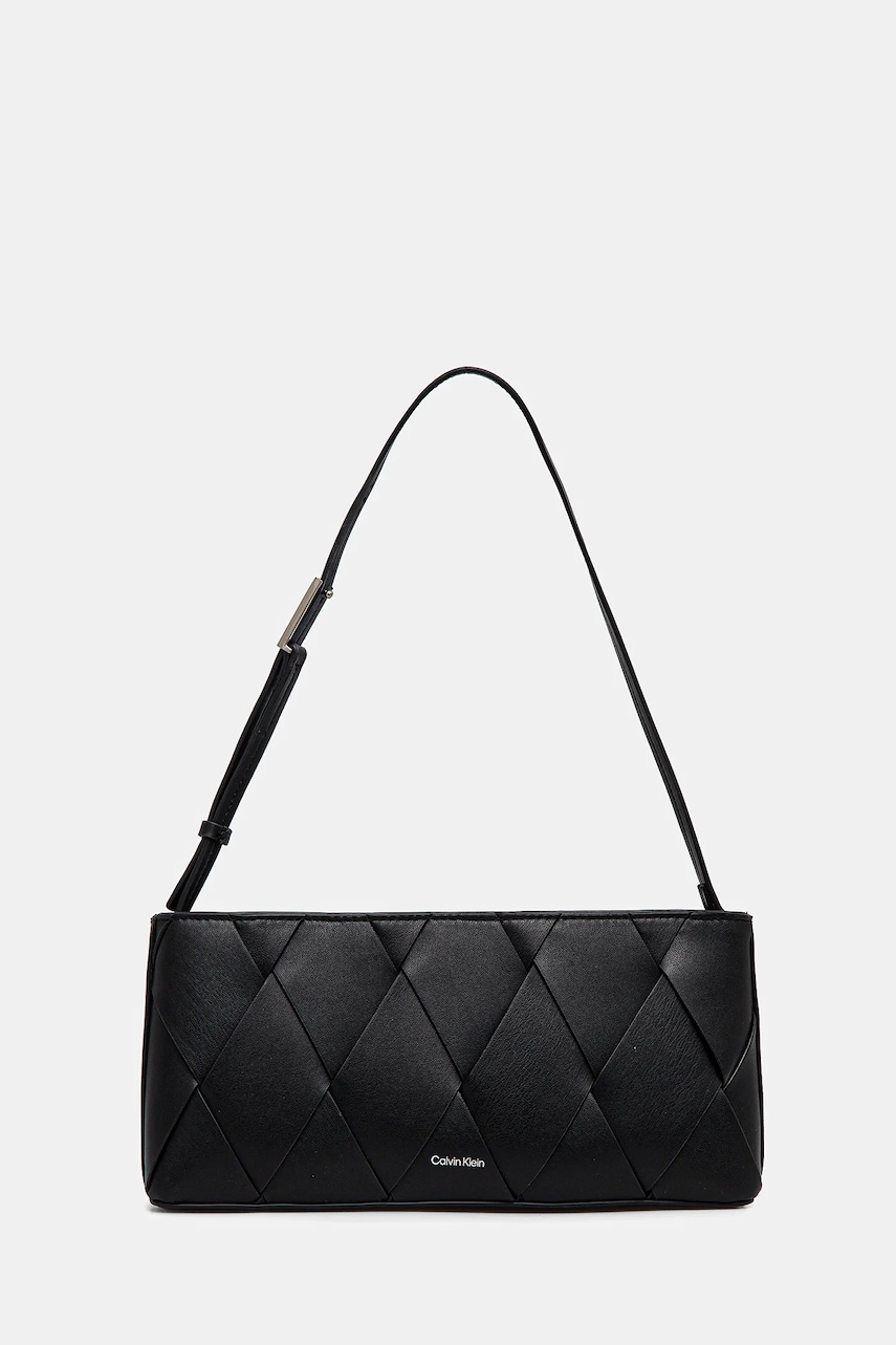 Τσάντα Calvin Klein χρώμα: μαύρο, K60K612992