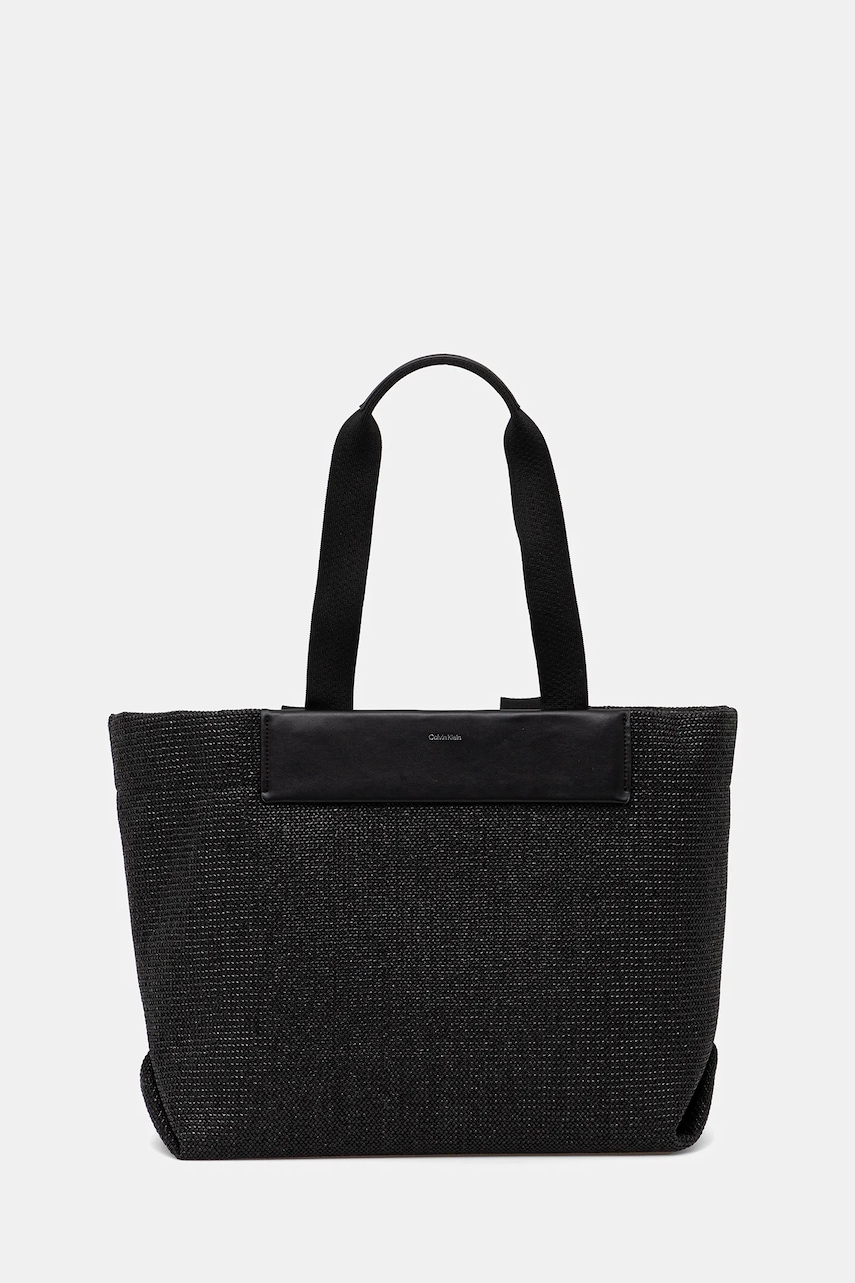 Τσάντα Calvin Klein χρώμα: μαύρο, K60K613025