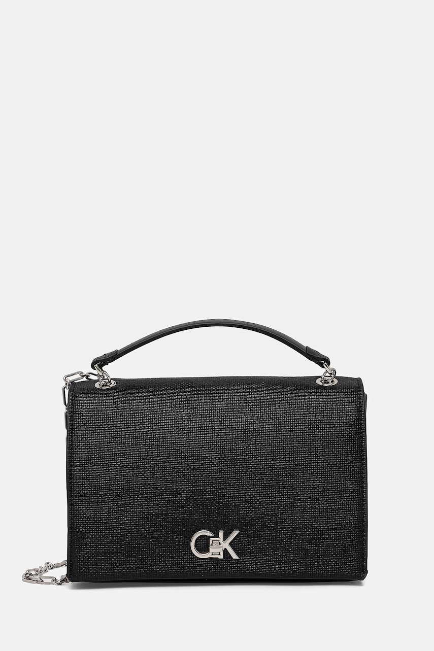 Τσάντα Calvin Klein χρώμα: μαύρο, K60K613177