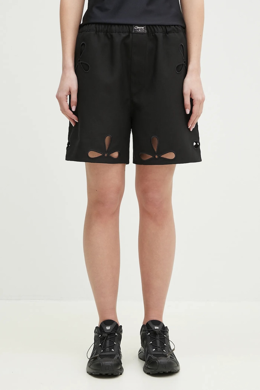 Σορτς Coperni Petal Embroidered Cut-Out χρώμα: μαύρο, COPP116F3004
