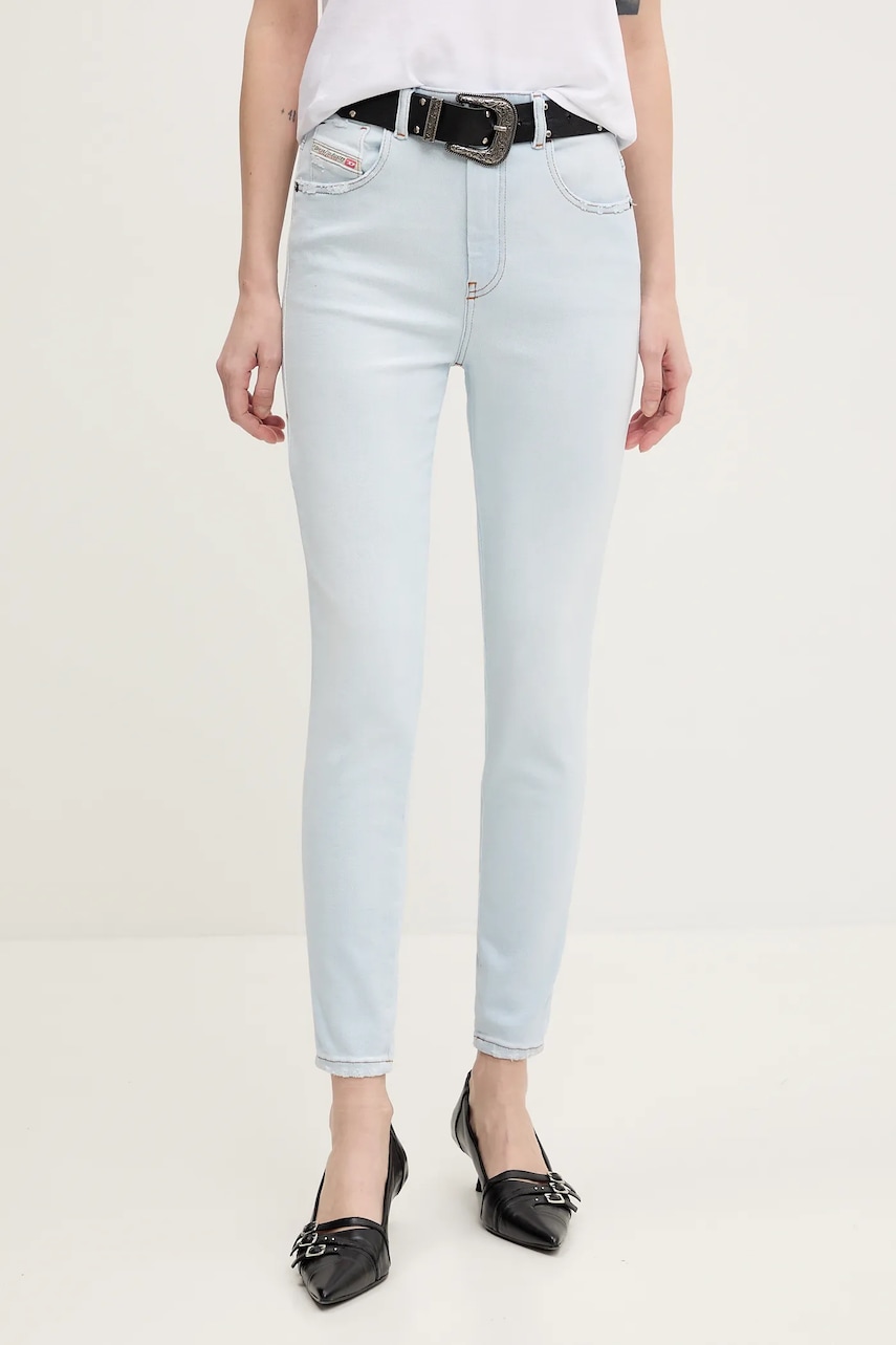 Τζιν παντελόνι Diesel 1984 SLANDY-HIGH L.32 TROUSERS χρώμα: μπλε, A03597.09K70