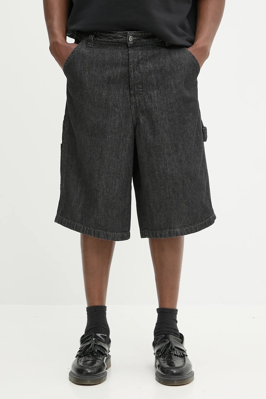 Τζιν σορτς Diesel D-LIVERY-W-SHORT ανδρικό, χρώμα: μαύρο, A19270.09M65